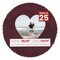 Dark Red Suede Mat Board for 18x18 Frames - Heart Opening for 14x14 Photos